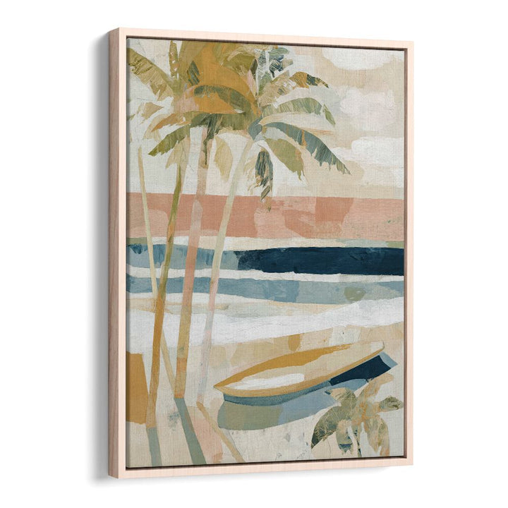 PALM TREES ON TROPICAL SHORE