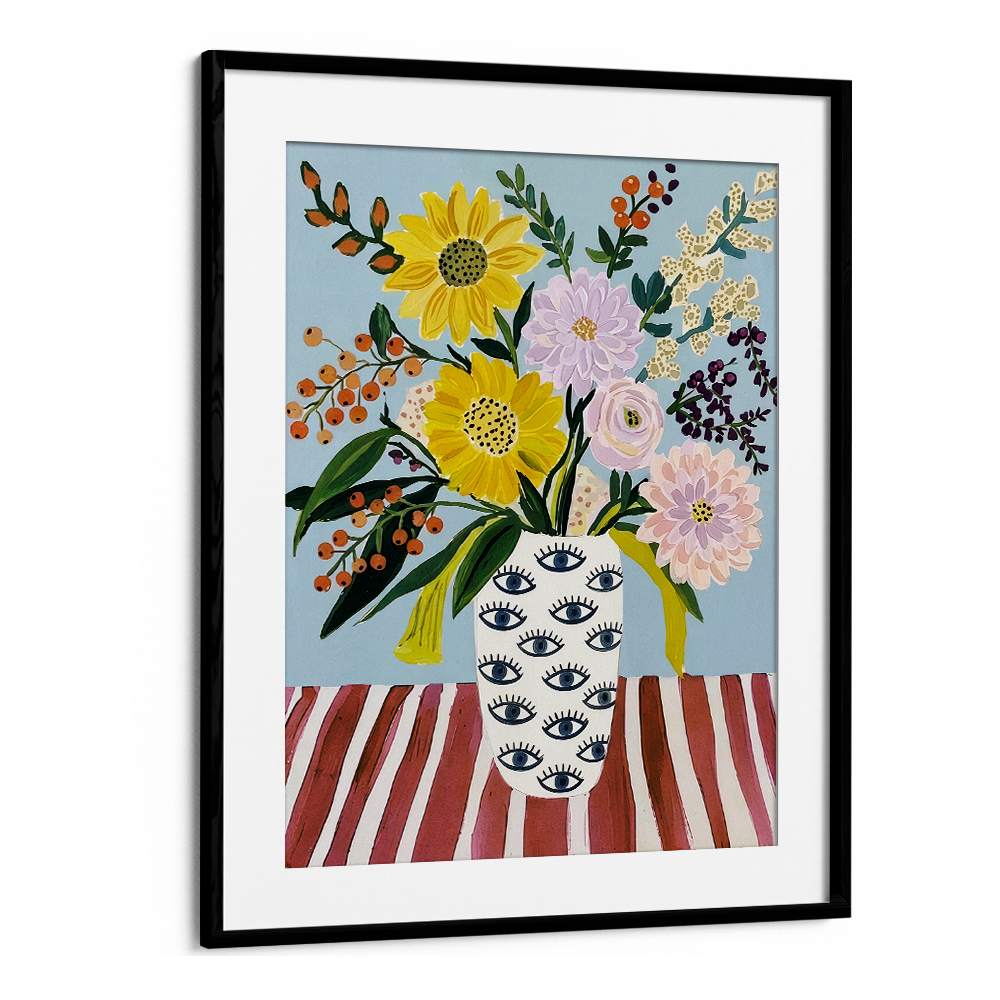 CHEERFUL FLOWERS EYE VASE