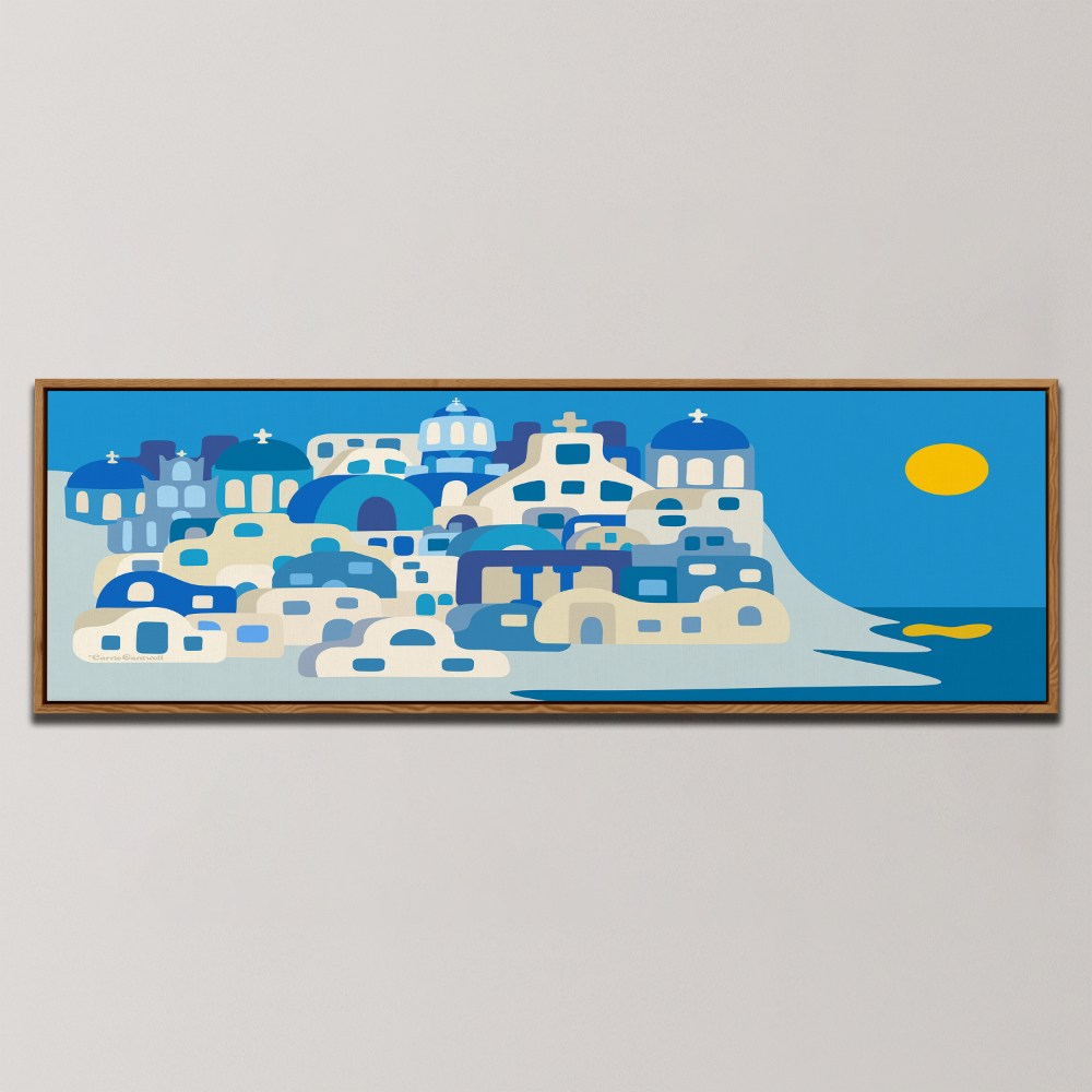 SUNNY SANTORINI  , PANORAMIC ART