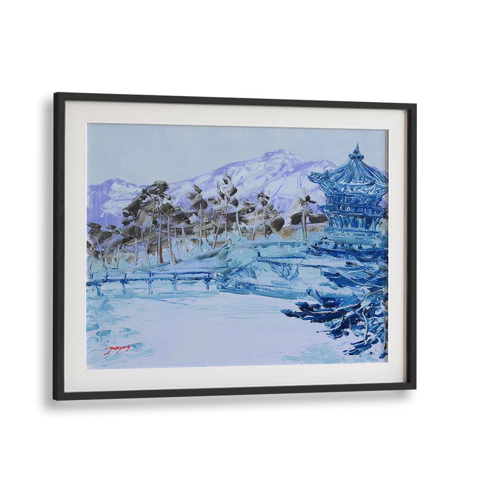 TRANQUIL BLUE WINTER PAGODA