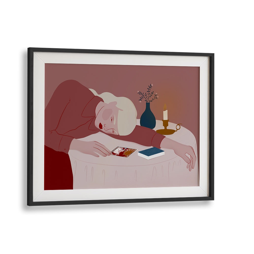 PENSIVE WOMAN CANDLELIGHT