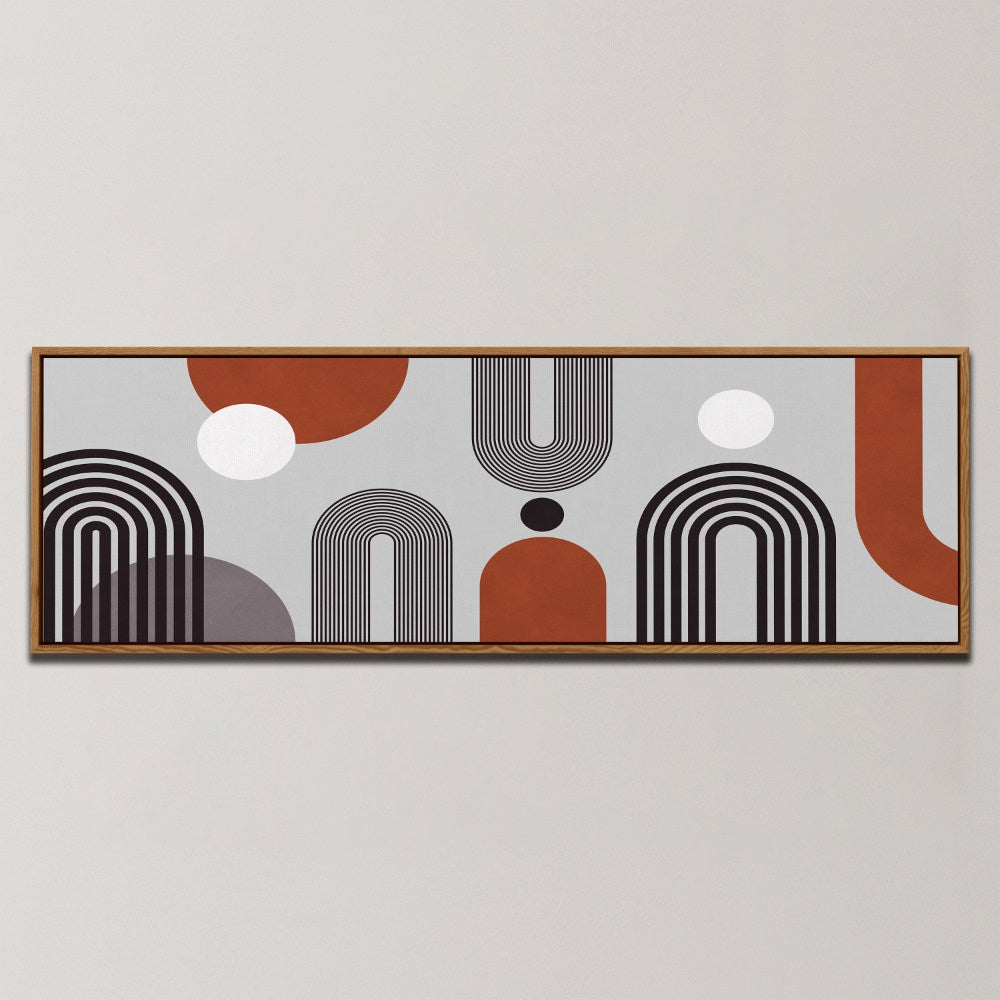 ABSTRACT TERRACOTTA ARCHES , PANORAMIC ART