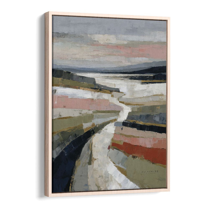 ABSTRACT COASTAL RIVER LANDSCAPE