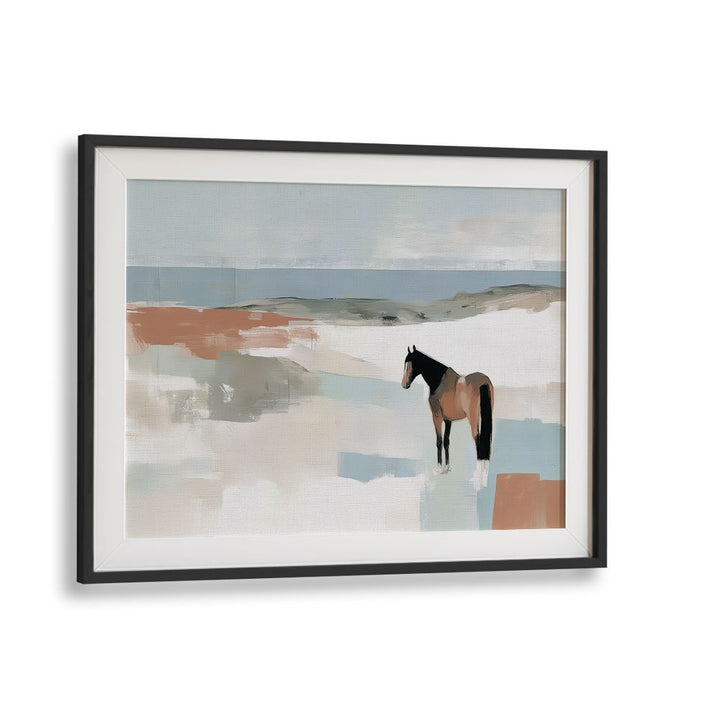 SOLITARY HORSE IN LANDSCAPE