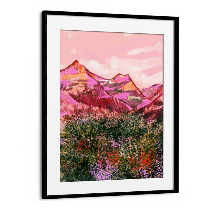 VIBRANT PINK MOUNTAINS