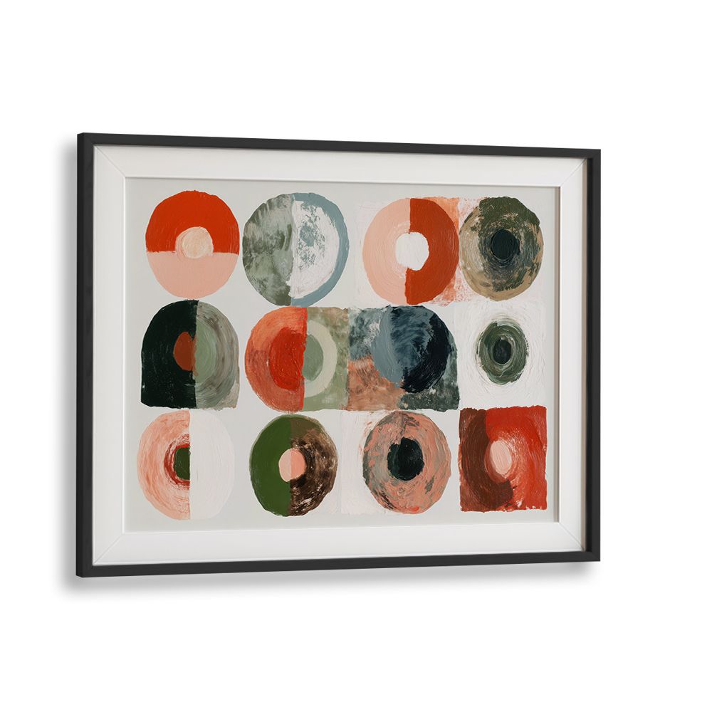ABSTRACT CIRCLES IN EARTHY TONES