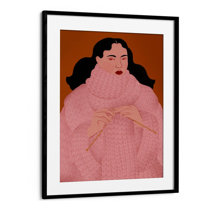 COZY PINK SWEATER KNITTER