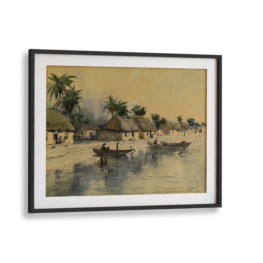 INDIAN VILLAGE ,VINTAGE LANDSCAPE