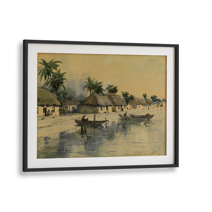 INDIAN VILLAGE ,VINTAGE LANDSCAPE