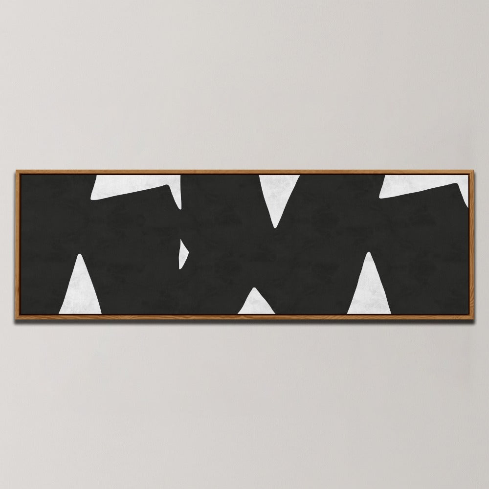 SHARP GEOMETRIC SHAPES , PANORAMIC ART