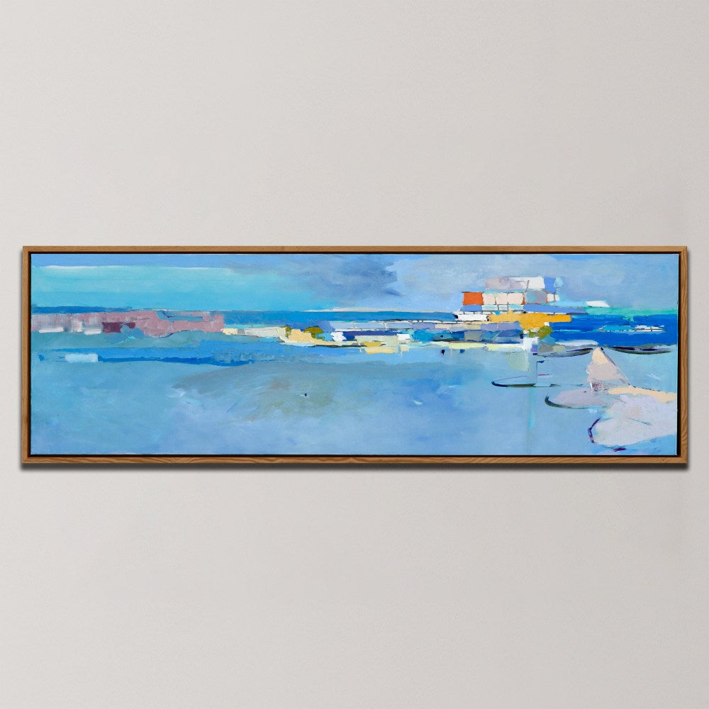 CALM ABSTRACT SEASCAPE  , PANORAMIC ART