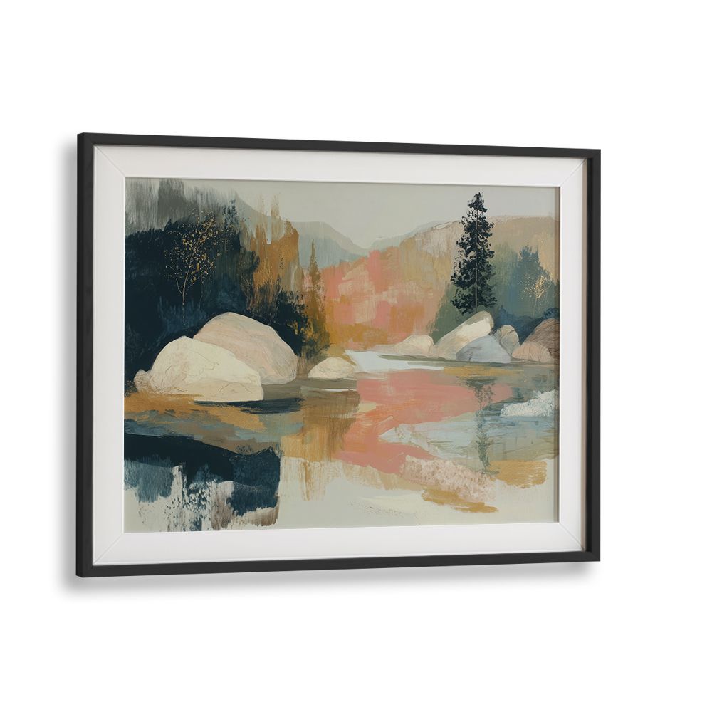 LAKE TAHOE SUNSET WITH GRANITE BOULDERS