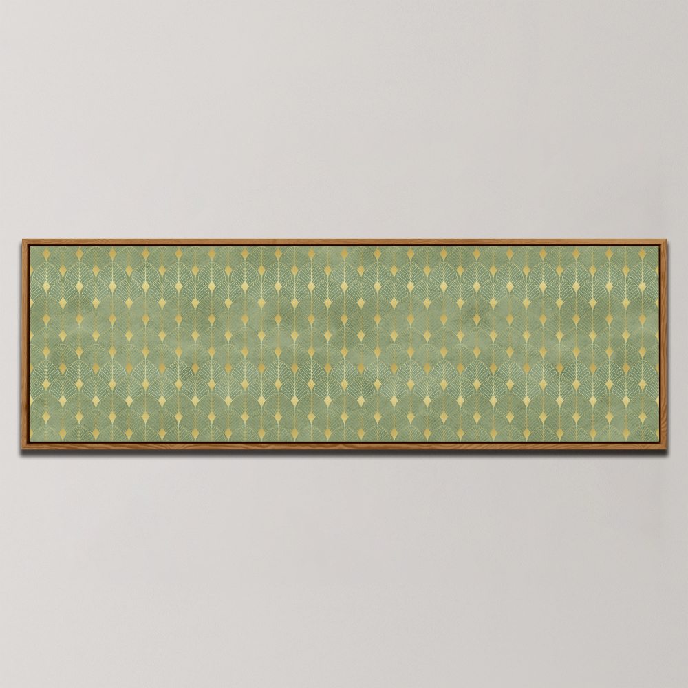 ART DECO GOLD PATTERN , PANORAMIC ART