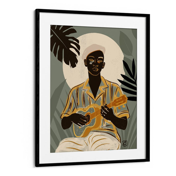 TROPICAL MAN PLAYING UKULELE