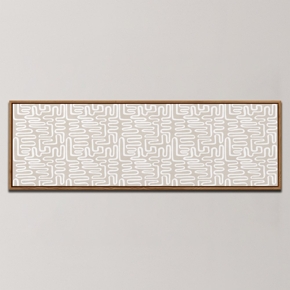 ORGANIC MAZE LINES , PANORAMIC ART