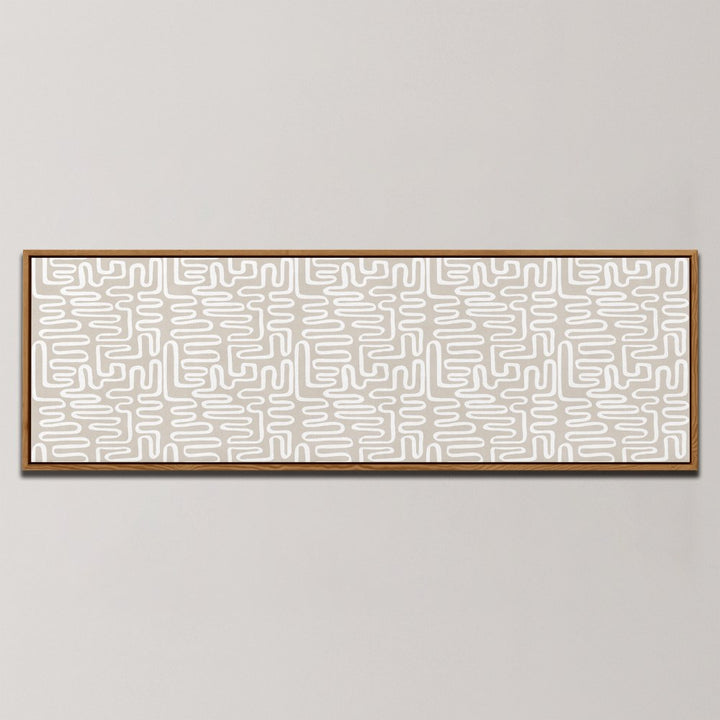 ORGANIC MAZE LINES , PANORAMIC ART