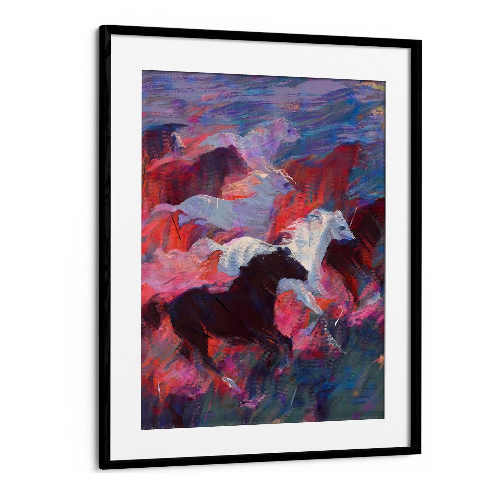 VIBRANT RUNNING HORSES