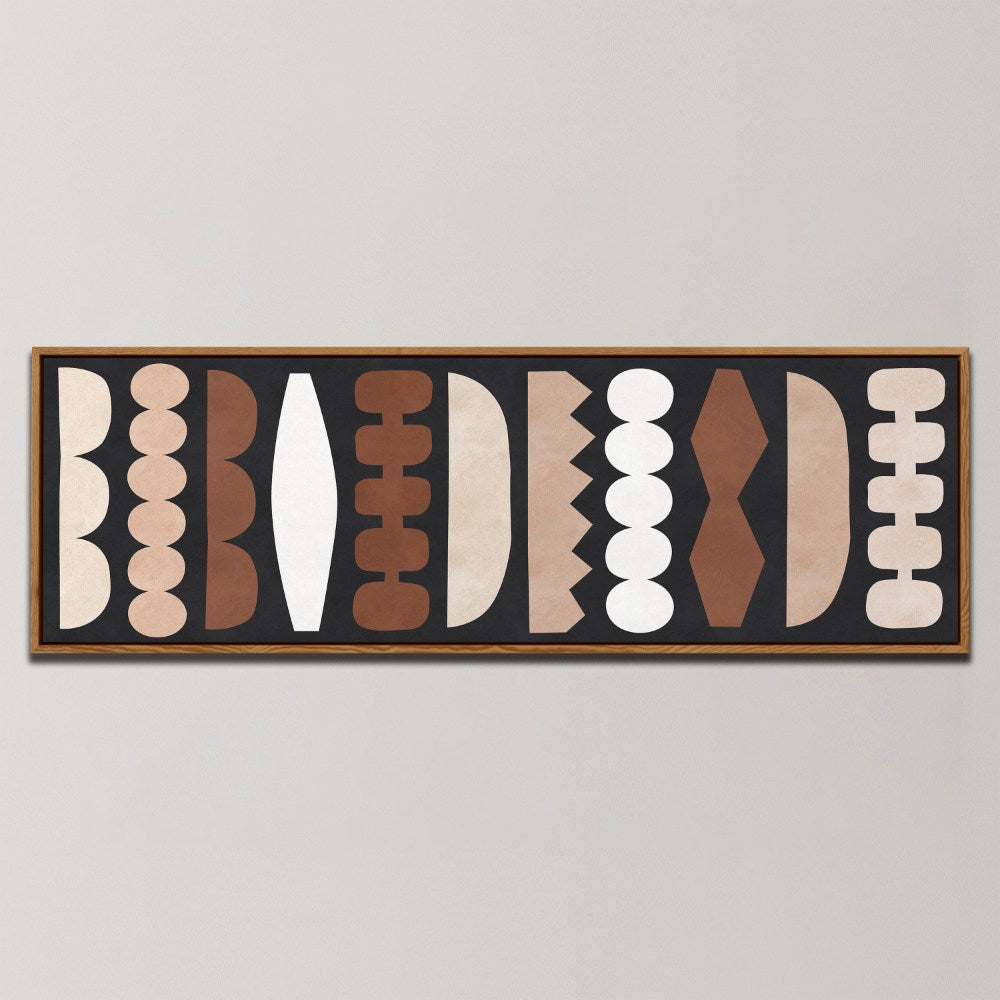 MODERN EARTHY SHAPES , PANORAMIC ART
