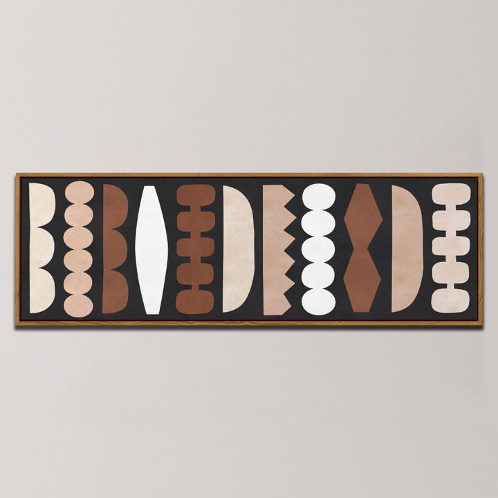 MODERN EARTHY SHAPES , PANORAMIC ART