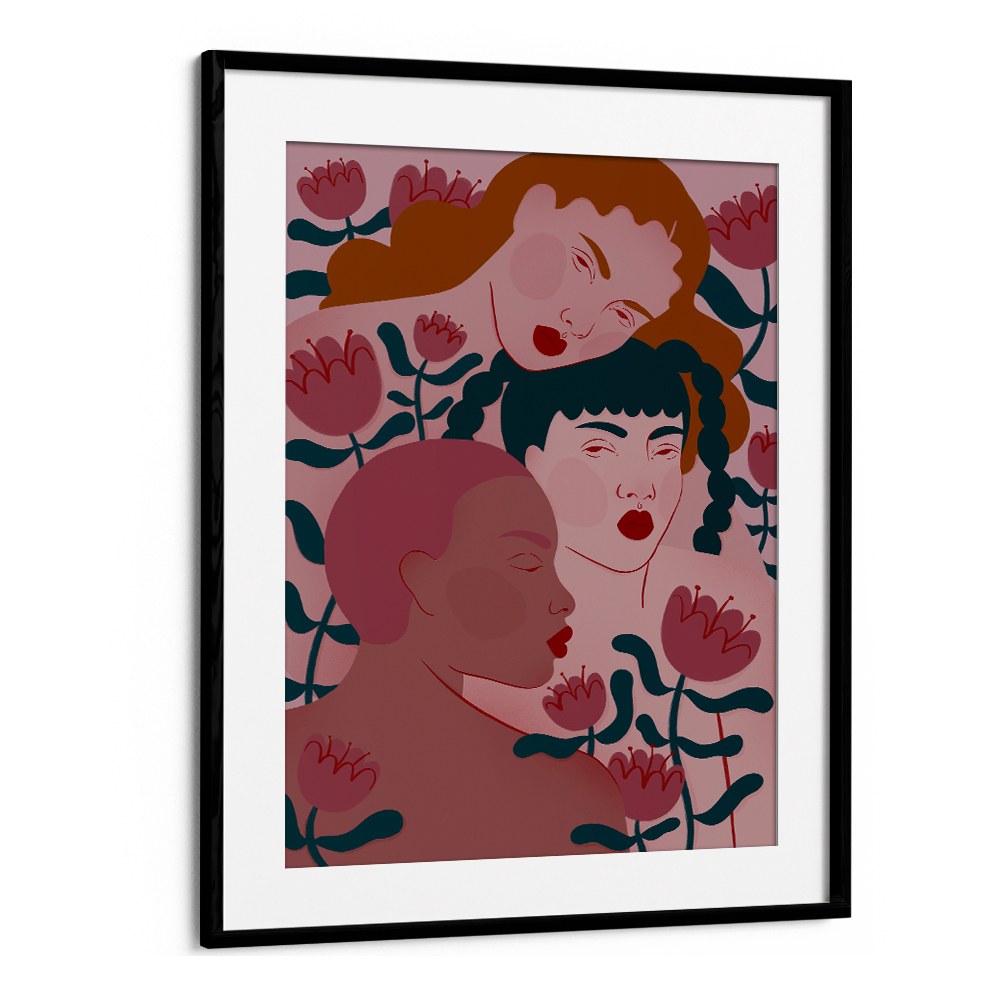 THREE WOMEN FLORAL SERENITY
