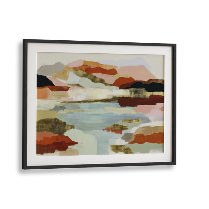 LAKE REFLECTION IN EARTH TONES