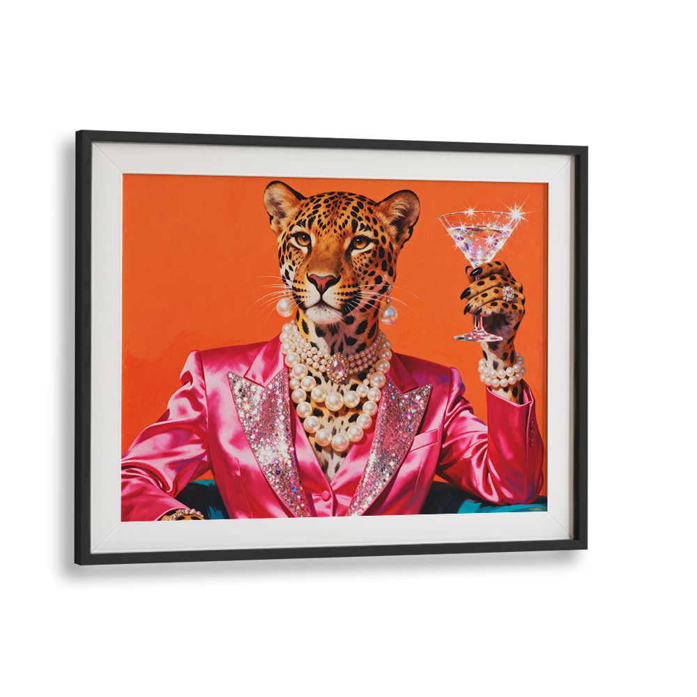 GLAMOROUS PINK LEOPARD MARTINI
