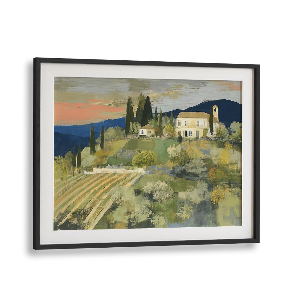 TUSCAN VINEYARD AT SUNSET