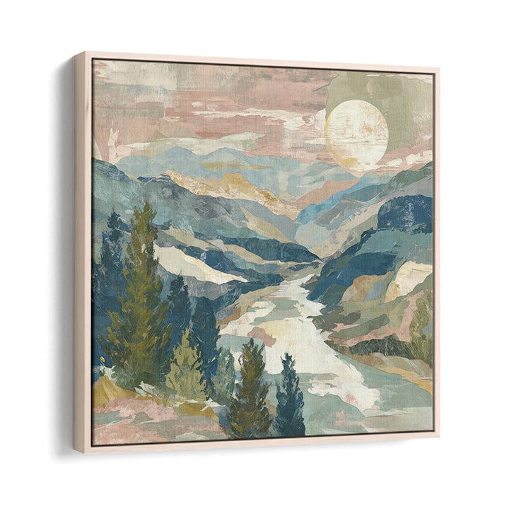 MOUNTAIN VALLEY WITH WINDING RIVER