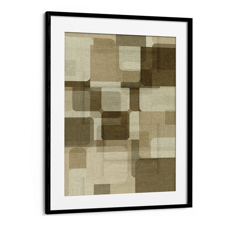 Rounded Geometric Layers – Abstract Art Print