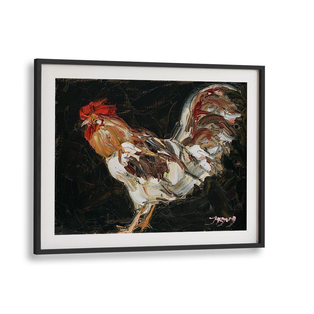 VIBRANT IMPASTO ROOSTER