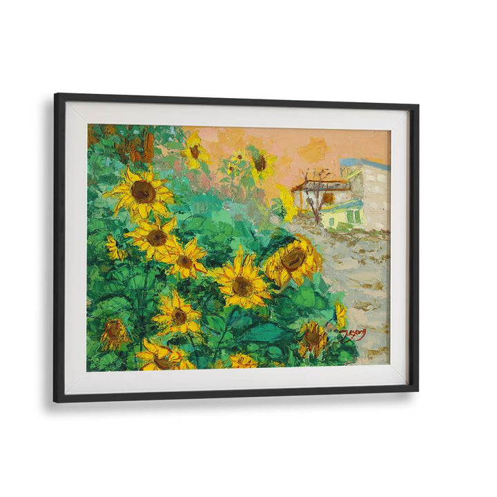 SUNFLOWERS AND CITY
