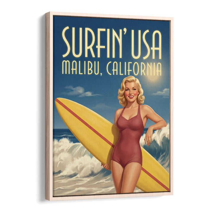 VINTAGE MALIBU SURFER GIRL