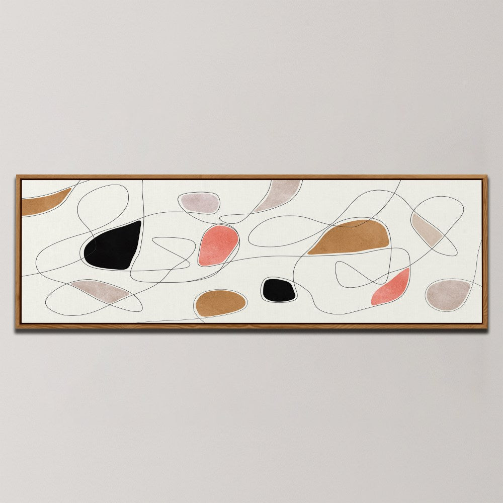 ORGANIC ABSTRACT SHAPES , PANORAMIC ART
