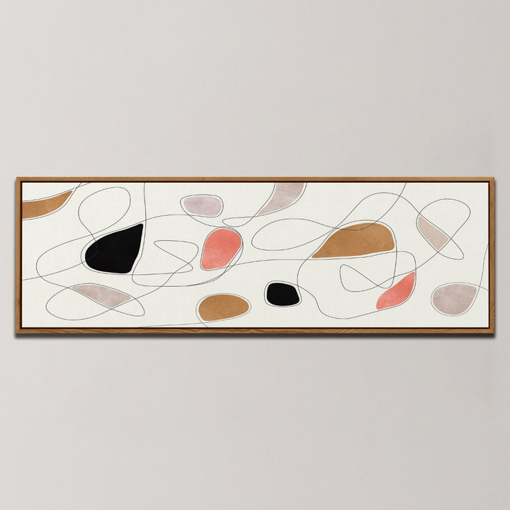 ORGANIC ABSTRACT SHAPES , PANORAMIC ART