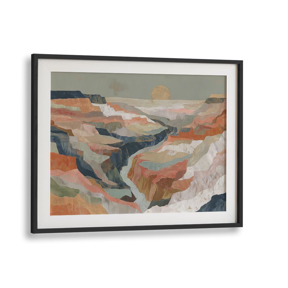 LAYERED CANYON AT SUNSET