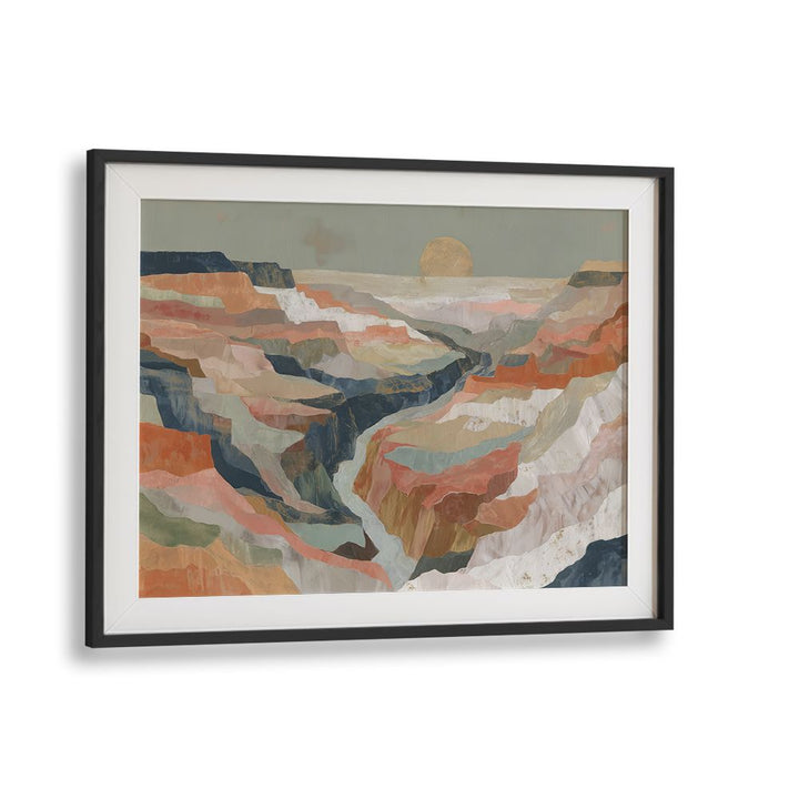 LAYERED CANYON AT SUNSET