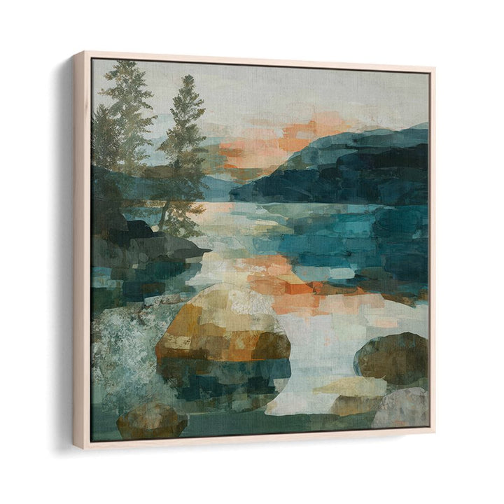 LAKE TAHOE SHORE WITH PINE TREES