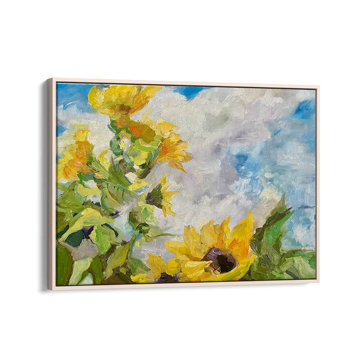 SUNFLOWERS AND BLUE SKY