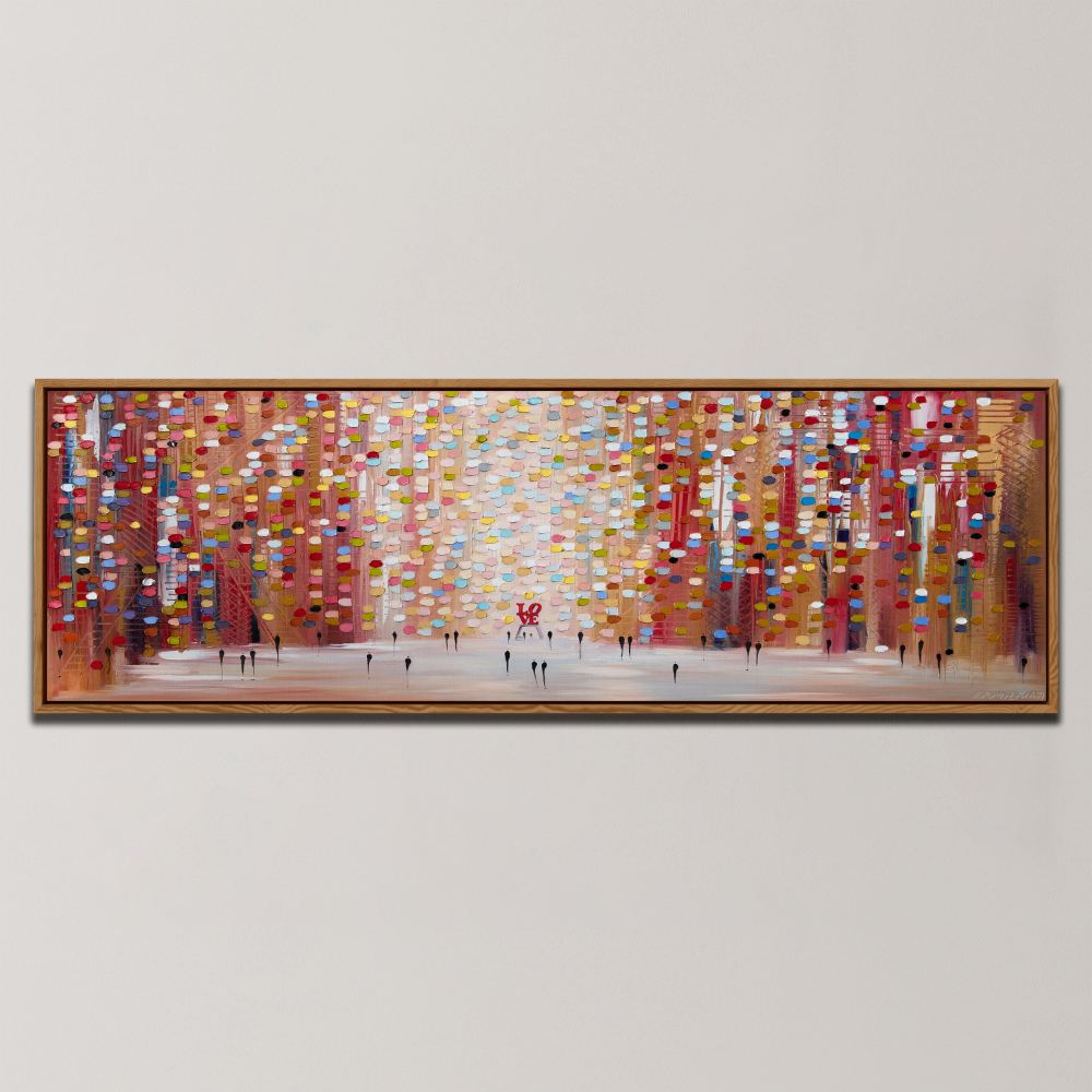 LOVE IN THE CITY LIGHTS , PANORAMIC ART