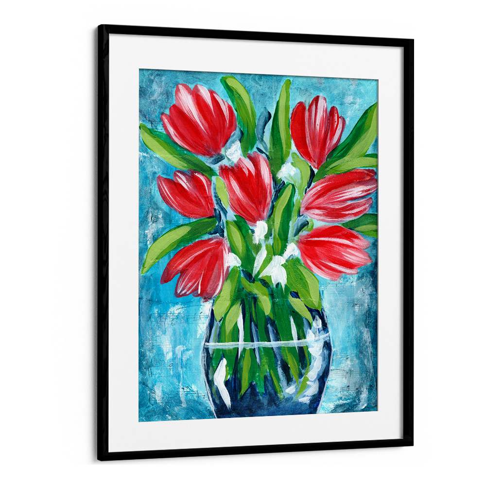 VIBRANT RED TULIPS