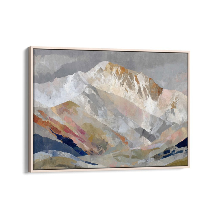ALPINE BASIN WITH LAYERED RIDGES