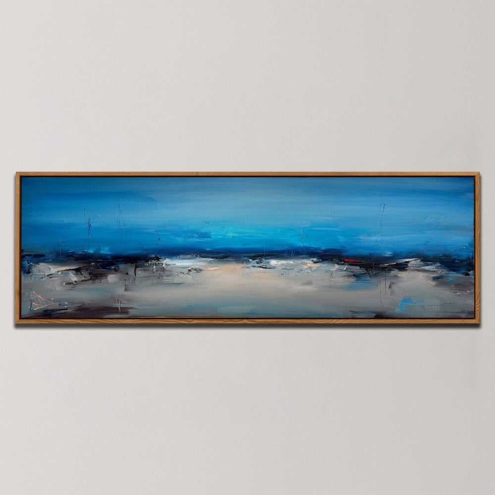 MOODY BLUE LANDSCAPE , PANORAMIC ART