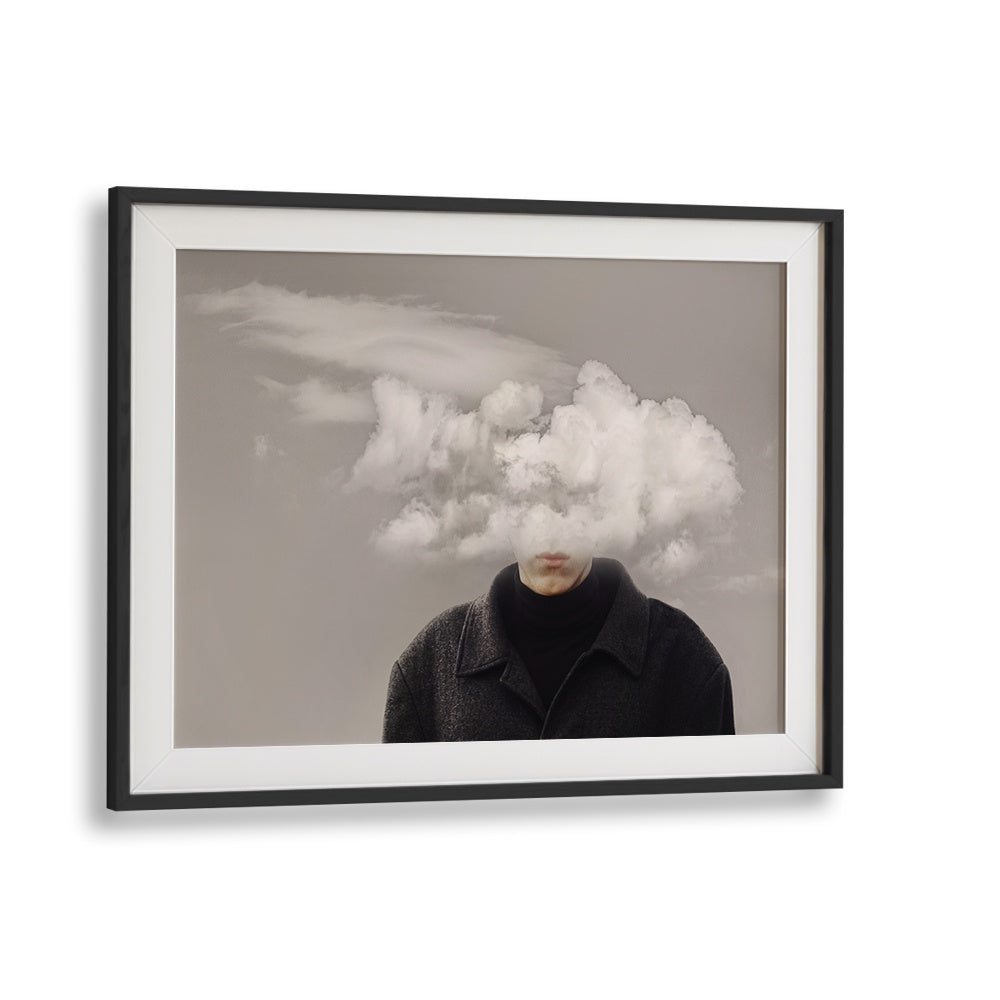 MAN'S HEAD IN CLOUDS