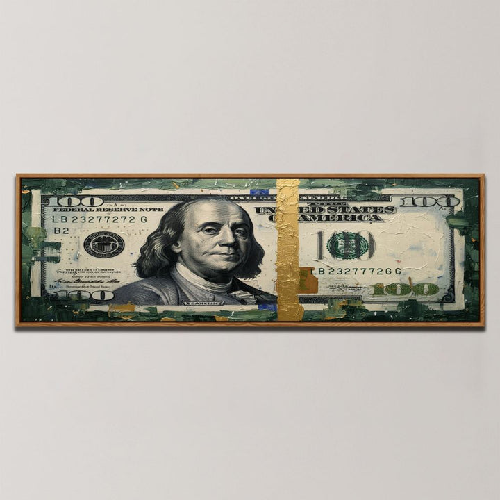 GOLDEN HUNDRED DOLLAR , PANORAMIC ART