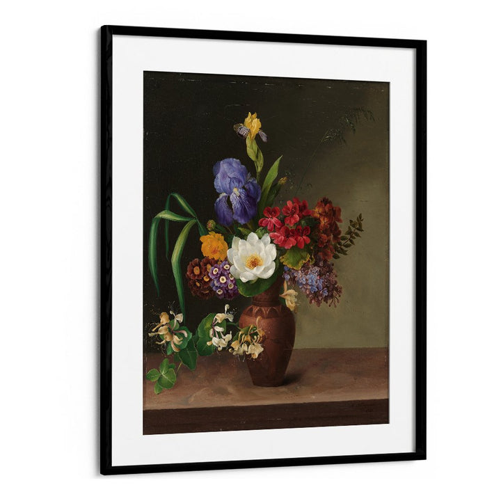 GREEK STYLE VASE WITH IRIS
