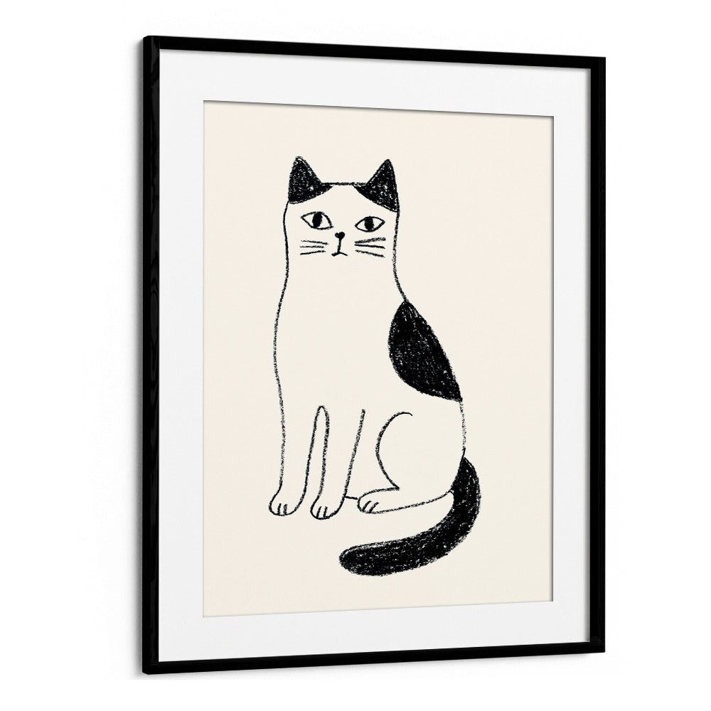MINIMALIST SITTING CAT