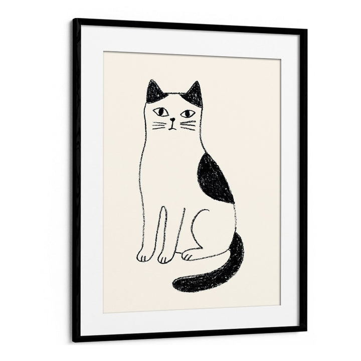 MINIMALIST SITTING CAT