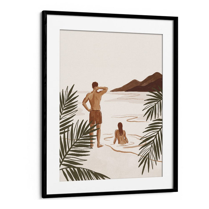 COUPLE ON TROPICAL BEACH