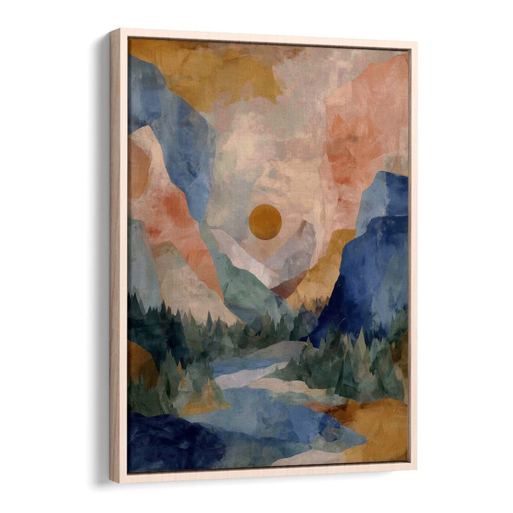 ABSTRACT MOUNTAIN VALLEY LANDSCAPE