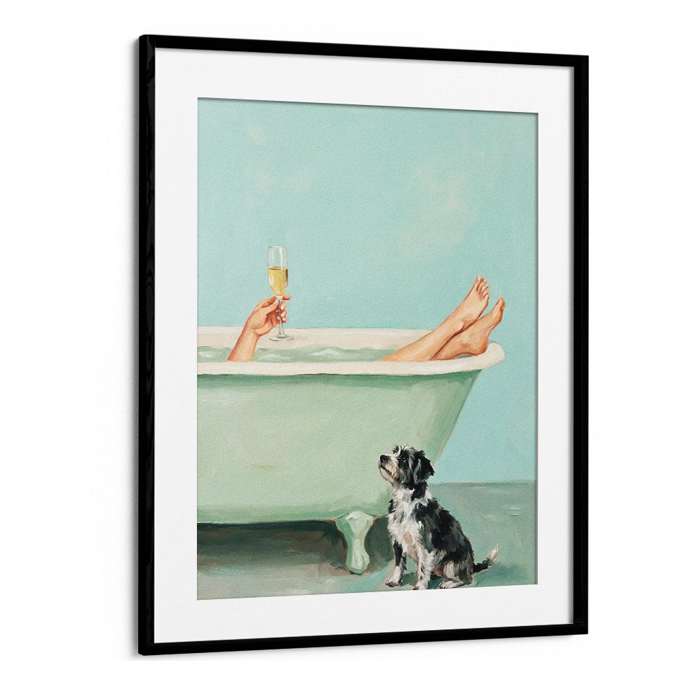 BATH TIME CHAMPAGNE DOG
